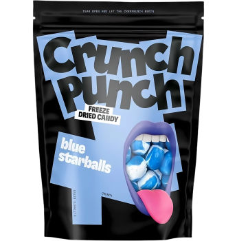 Crunch Punch - Freeze Dried Candy Blue Starballs 100g